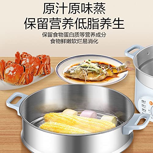 Amazon | n/a 3層電気蒸し器ステンレス鋼鍋タイムスケジューリング多